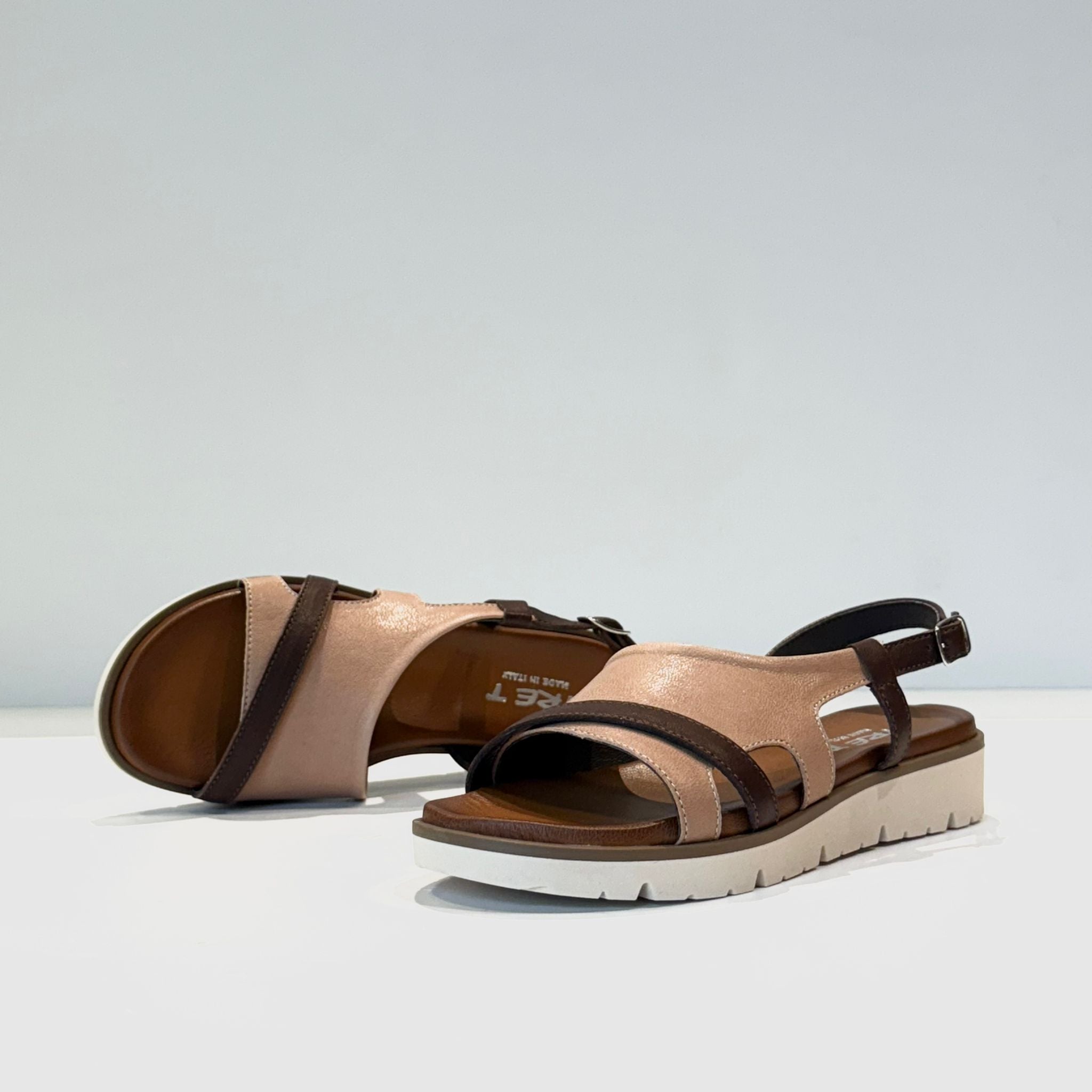 S5-1854 Sandalo Zeppa Koala Testa di Moro