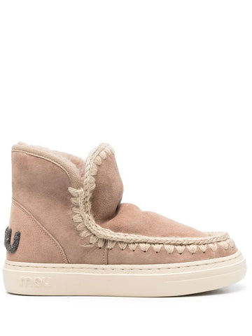 W-Eskimo Sneaker Glitter Logo Camel