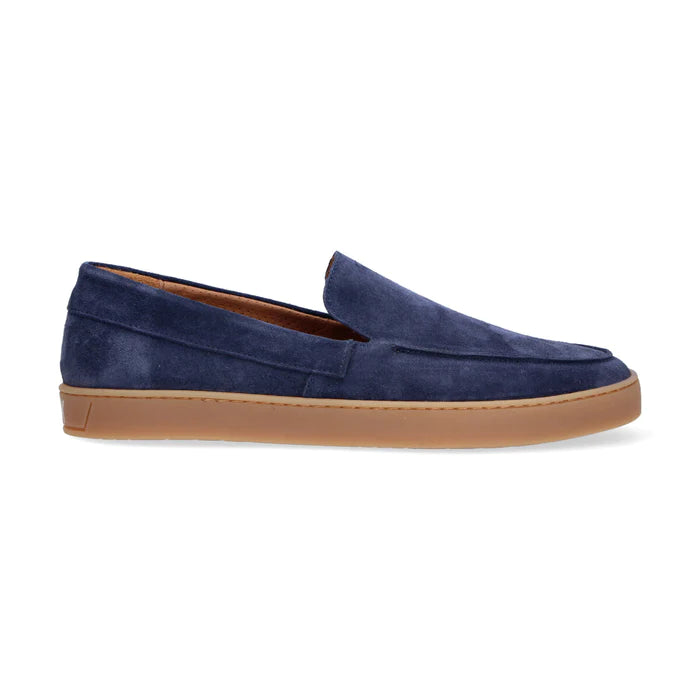 S-U1970 Mocassino Suede Blue Man