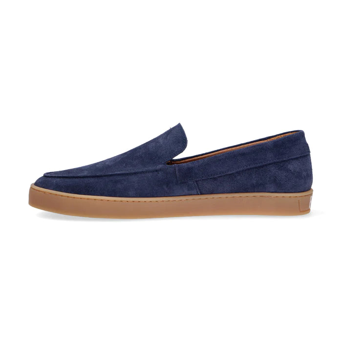 S-U1970 Mocassino Suede Blue Man