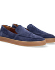 S-U1970 Mocassino Suede Blue Man