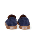 S-U1970 Mocassino Suede Blue Man