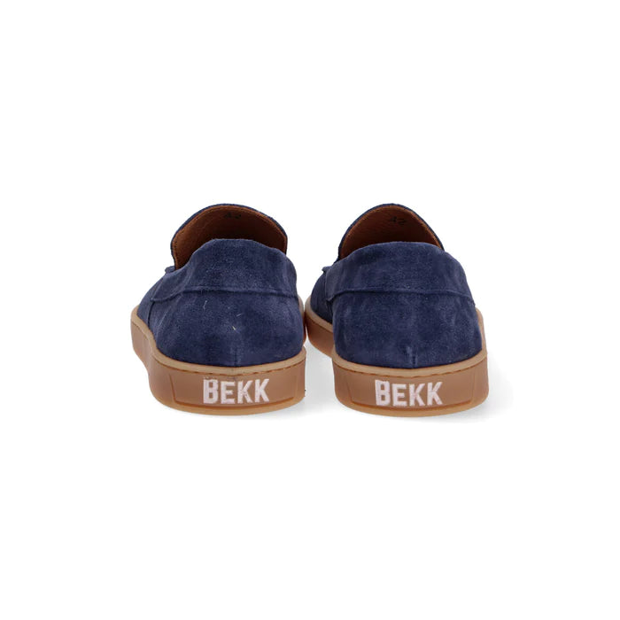 S-U1970 Mocassino Suede Blue Man