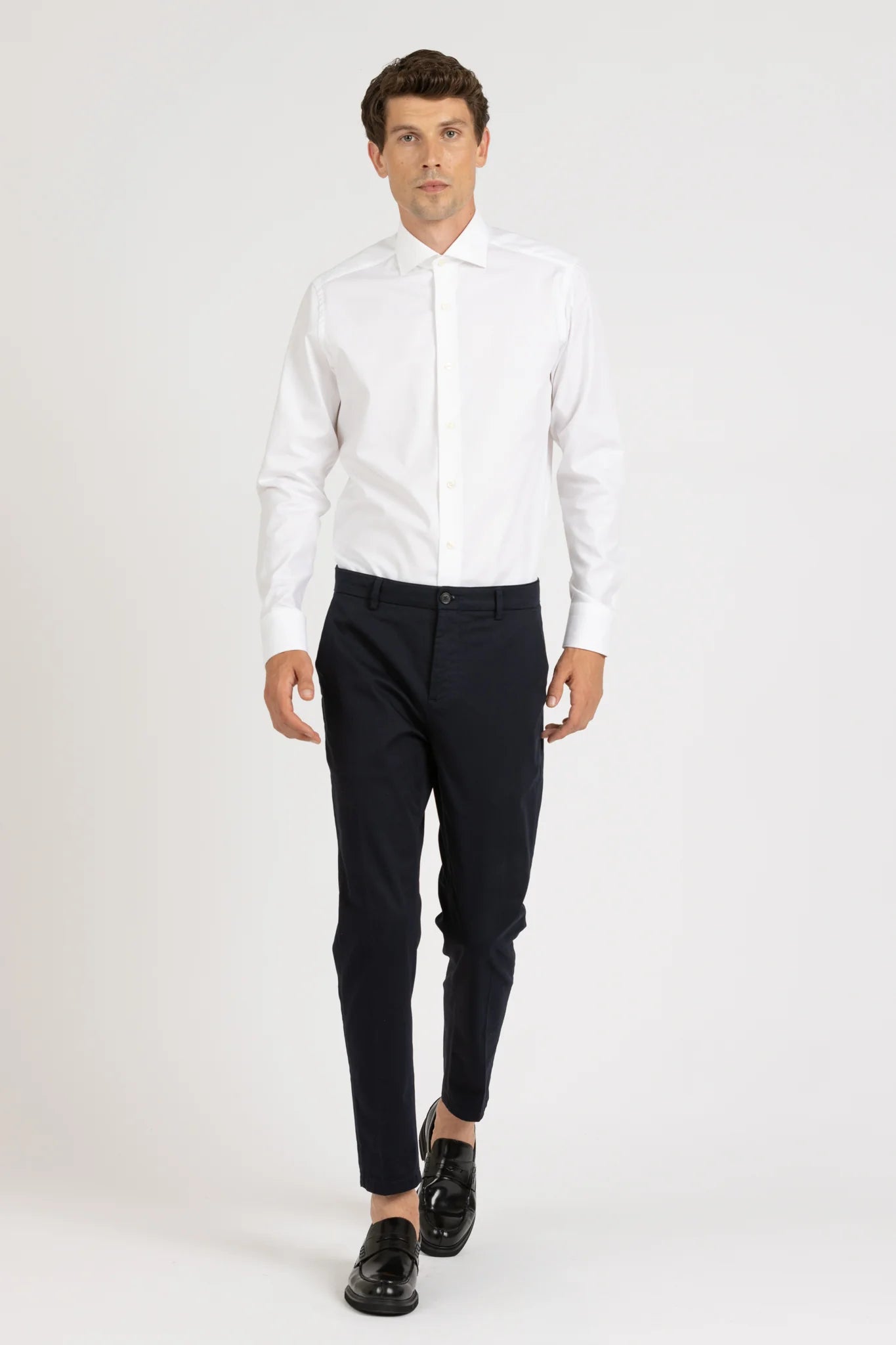 W4-GI0CIR Camicia Regular Giro Inglese Bianco Man