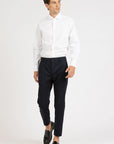 W6-GI0VUR Camicia Comfort Giro Inglese Bianco Man