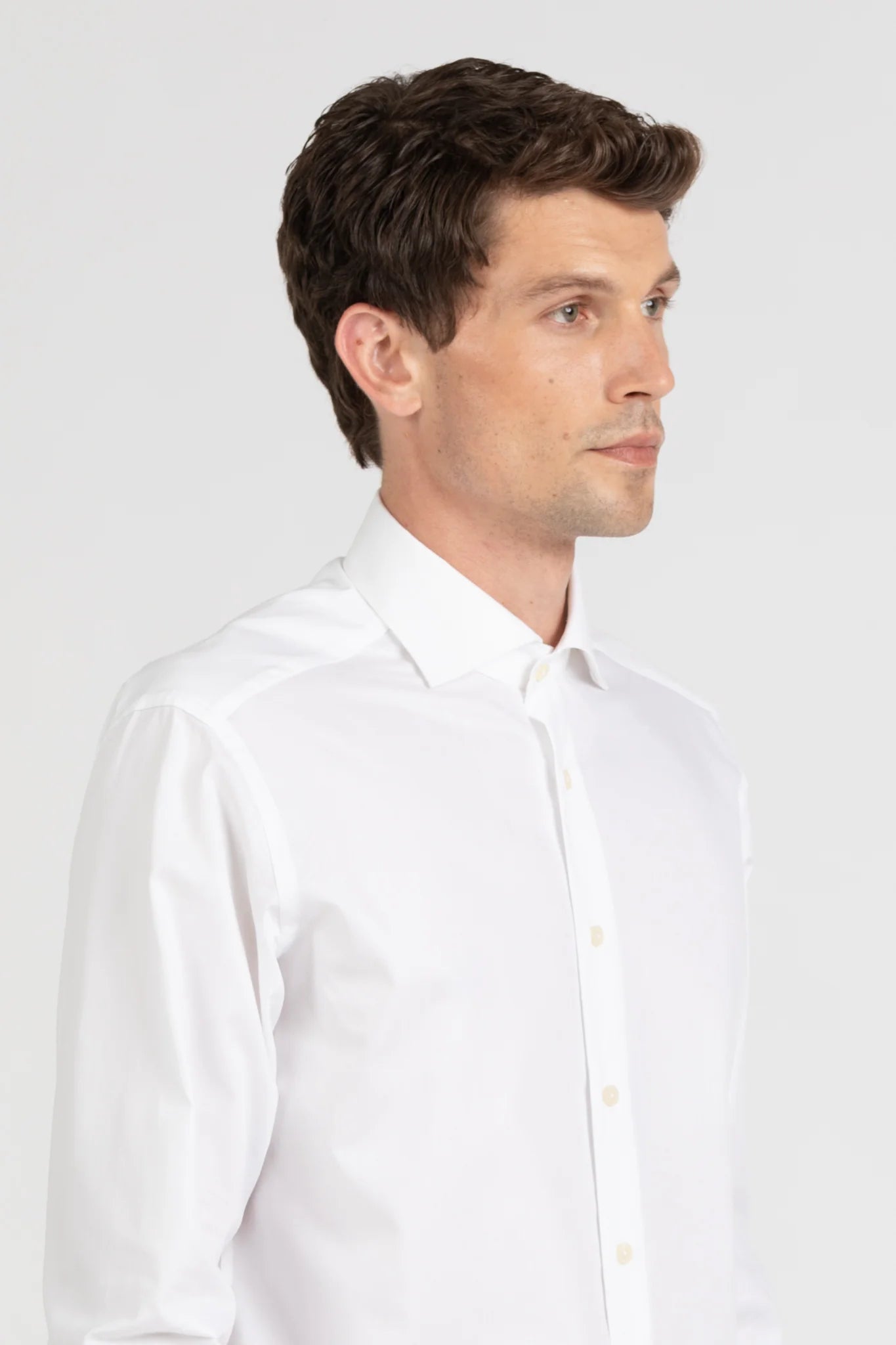 W6-GI0VUR Camicia Comfort Giro Inglese Bianco Man