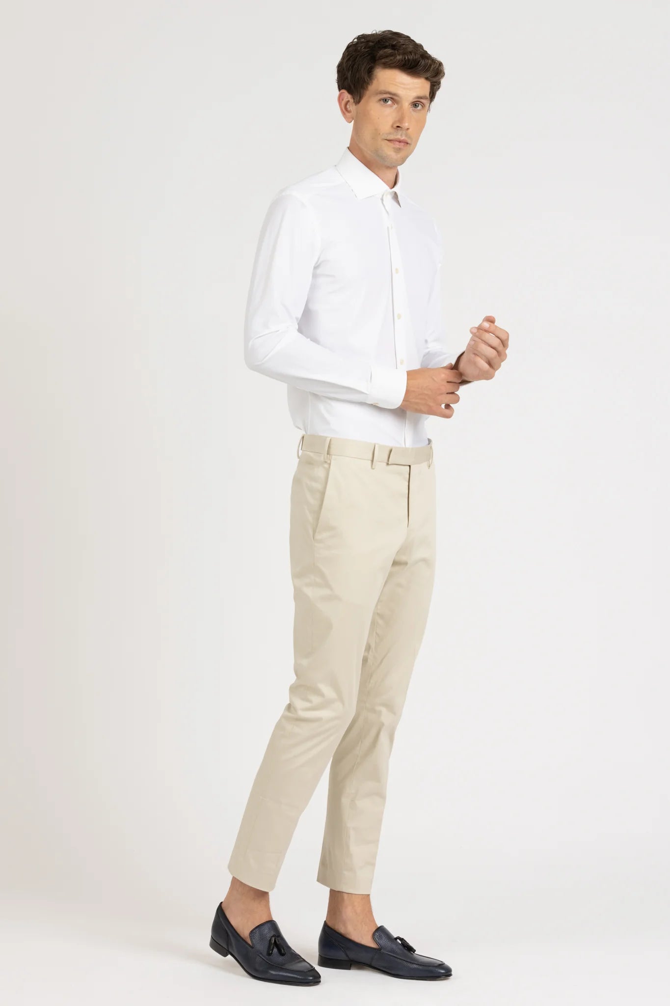 W5-QF0CJE Camicia SkinLike Regular Bianco Man