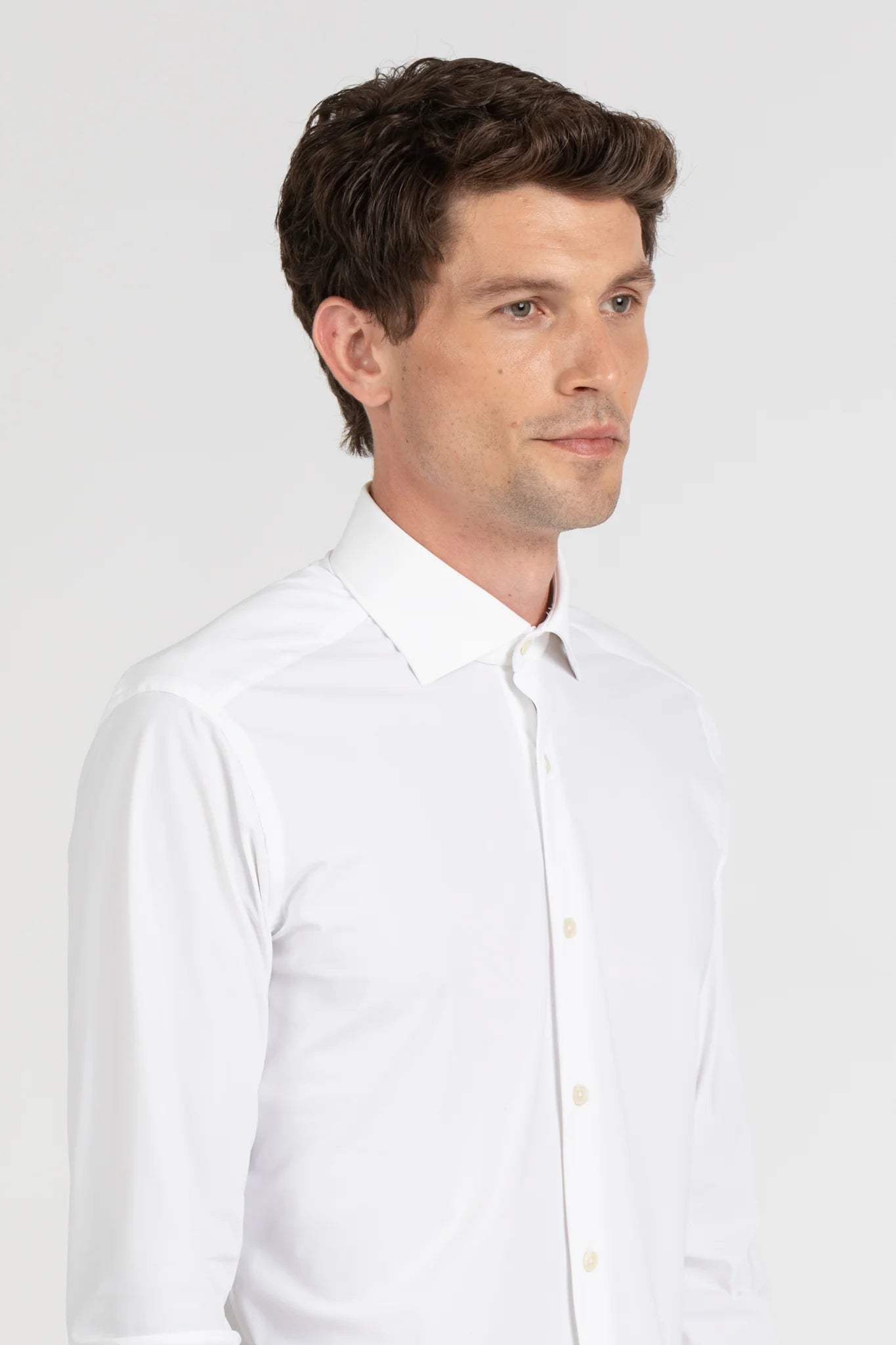 W5-QF0CJE Camicia SkinLike Regular Bianco Man