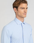 W4-QLCCJE Camicia SkinLike Regular Azzurro Man