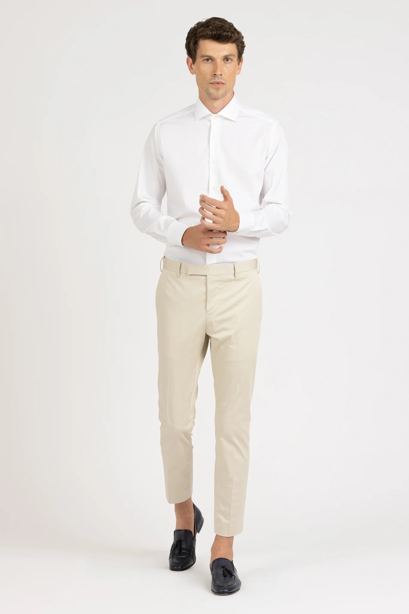 S4-UVACIR Camicia Regular Bianco Man