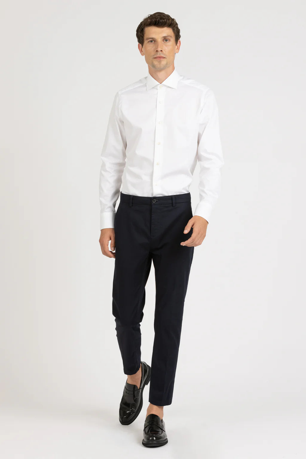 S6-TW0CIR Camicia Regular Twill Bianco Man