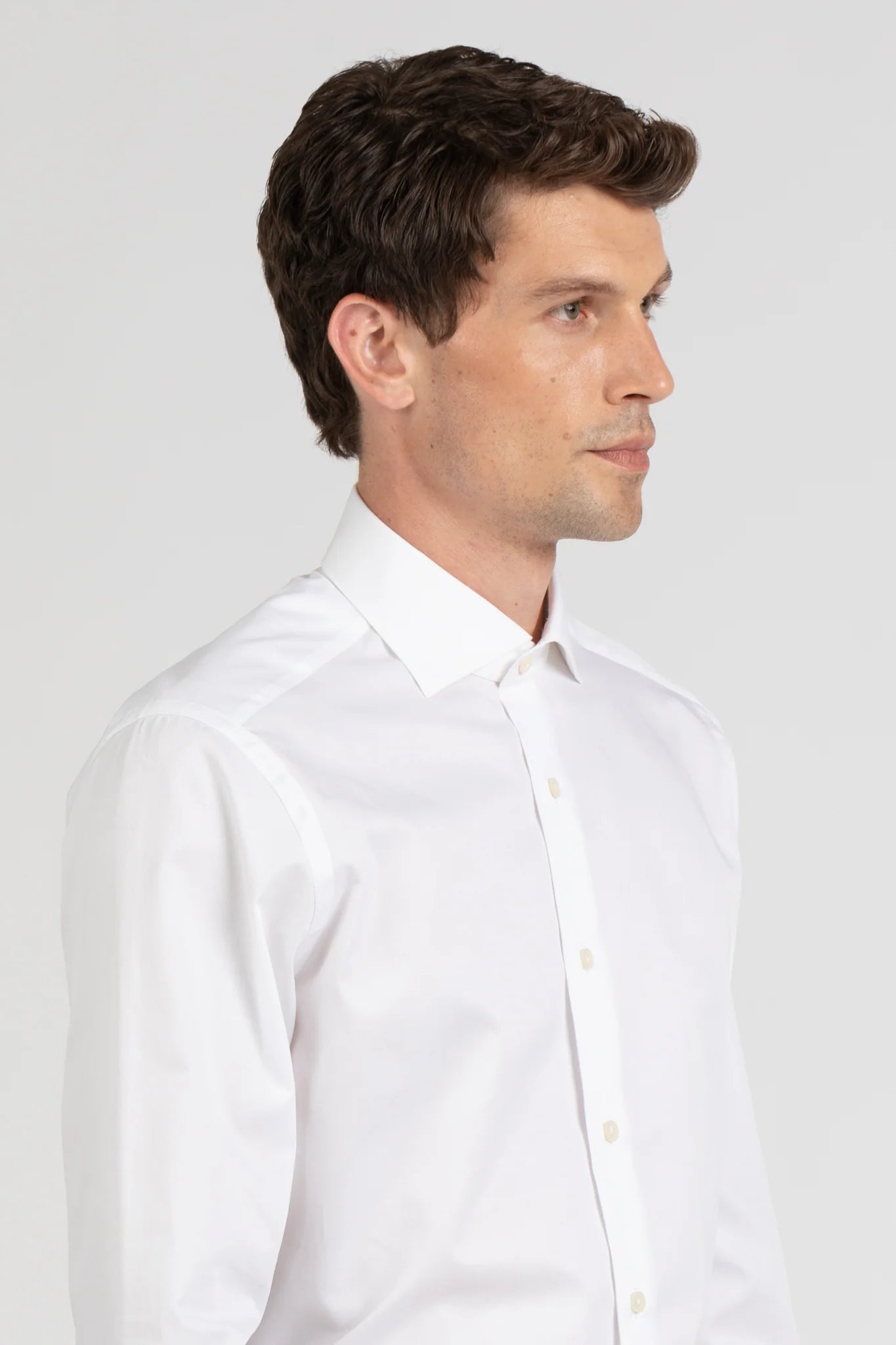S6-TW0CIR Camicia Regular Twill Bianco Man