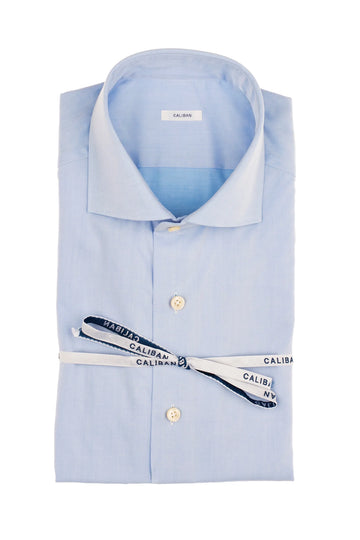 W4-TW0CIR Camicia Regular Twill Azzurro Man