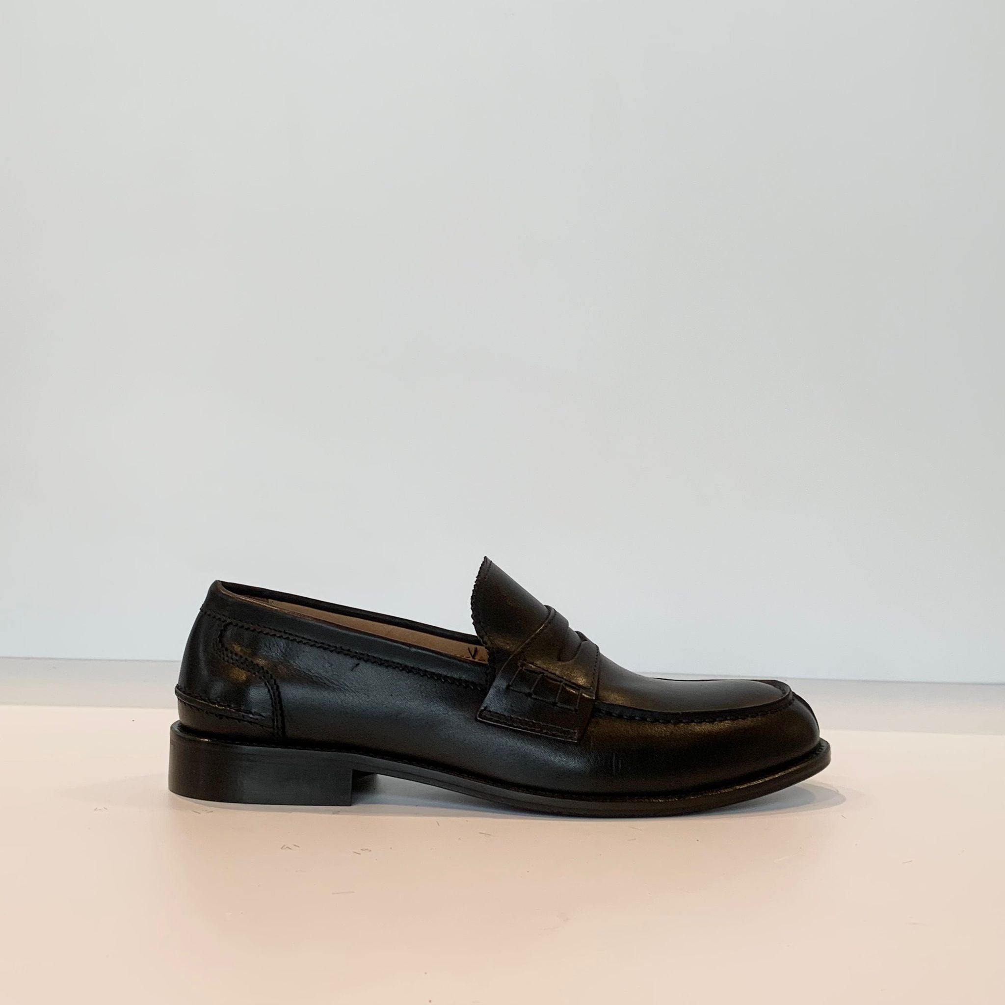 S4-MS10 Mocassino Vitello Nero Man