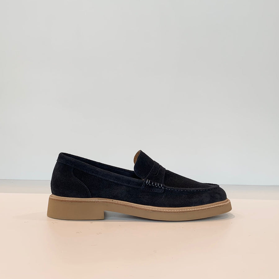 S4- MOK Mocassino Suede Navy Man