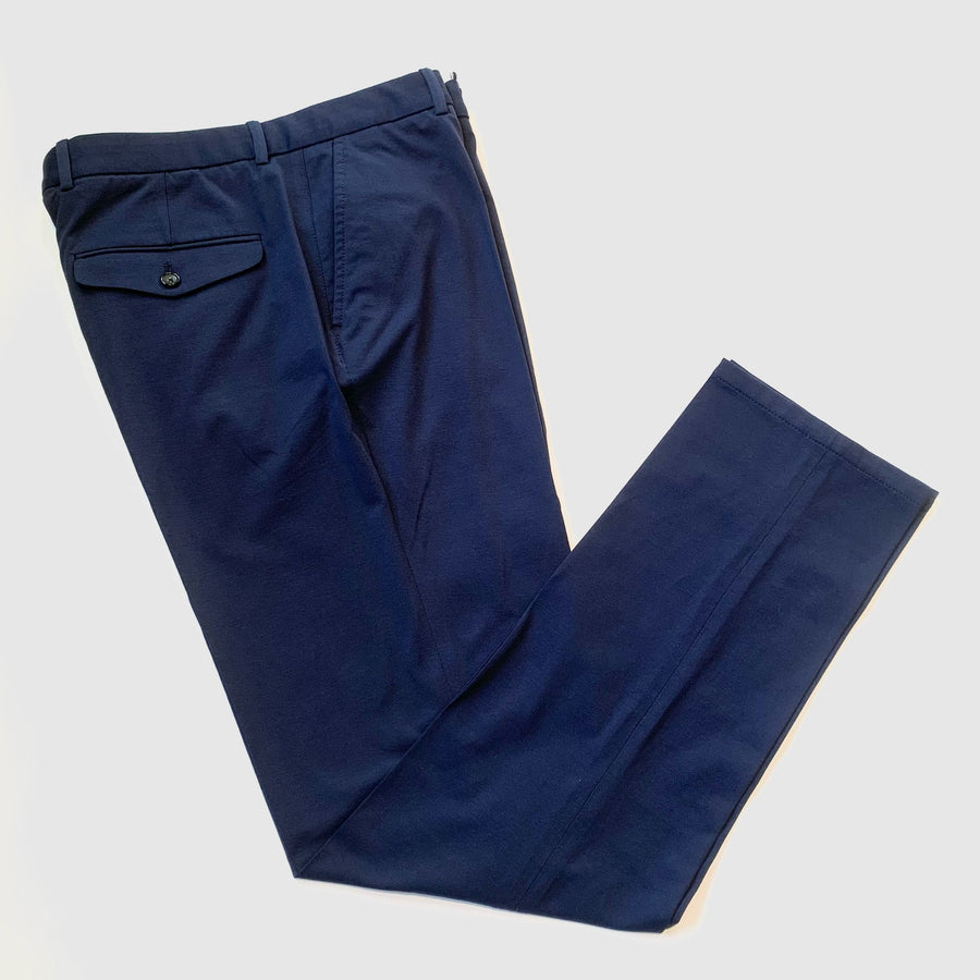 SU4-4243 Pantalone Chino Jersey Indaco Man