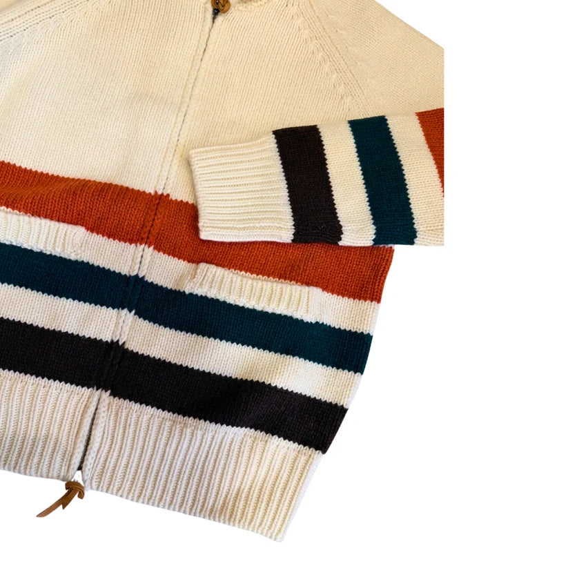 W6-DYER BAY CARDIGAN ZIP Natural Man