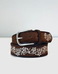 DW6-767/35 Cintura Ricamo Suede Bruciato Woman