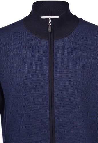 W2-57114 Giubbino Full Zip Blu Man