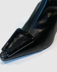 W4-2387 Stivaletto in Pelle Nero