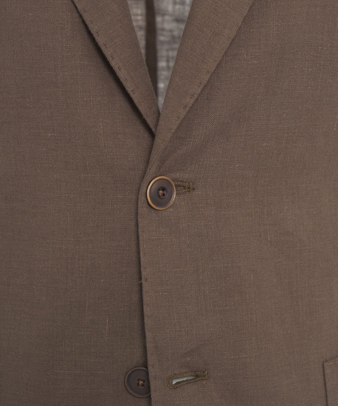 S5-SUIT403 Abito Monopetto In Lino Cioccolato Man