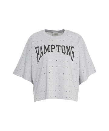 S5-BOWERY T-shirt con Strass Grigio