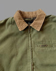 UW4- Trucker Jacket Canvas Plain Army Man