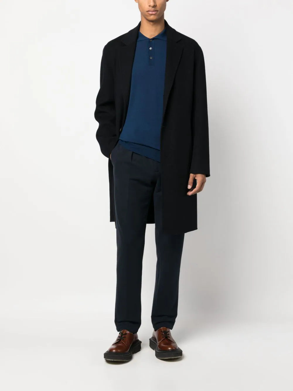 WU3-4009-3583 Pantalone Coulisse Blu Touch Man