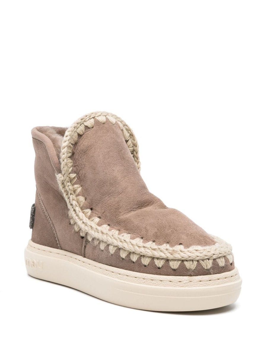 W-Eskimo Sneaker Glitter Logo Camel