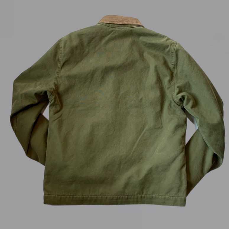 UW4- Trucker Jacket Canvas Plain Army Man