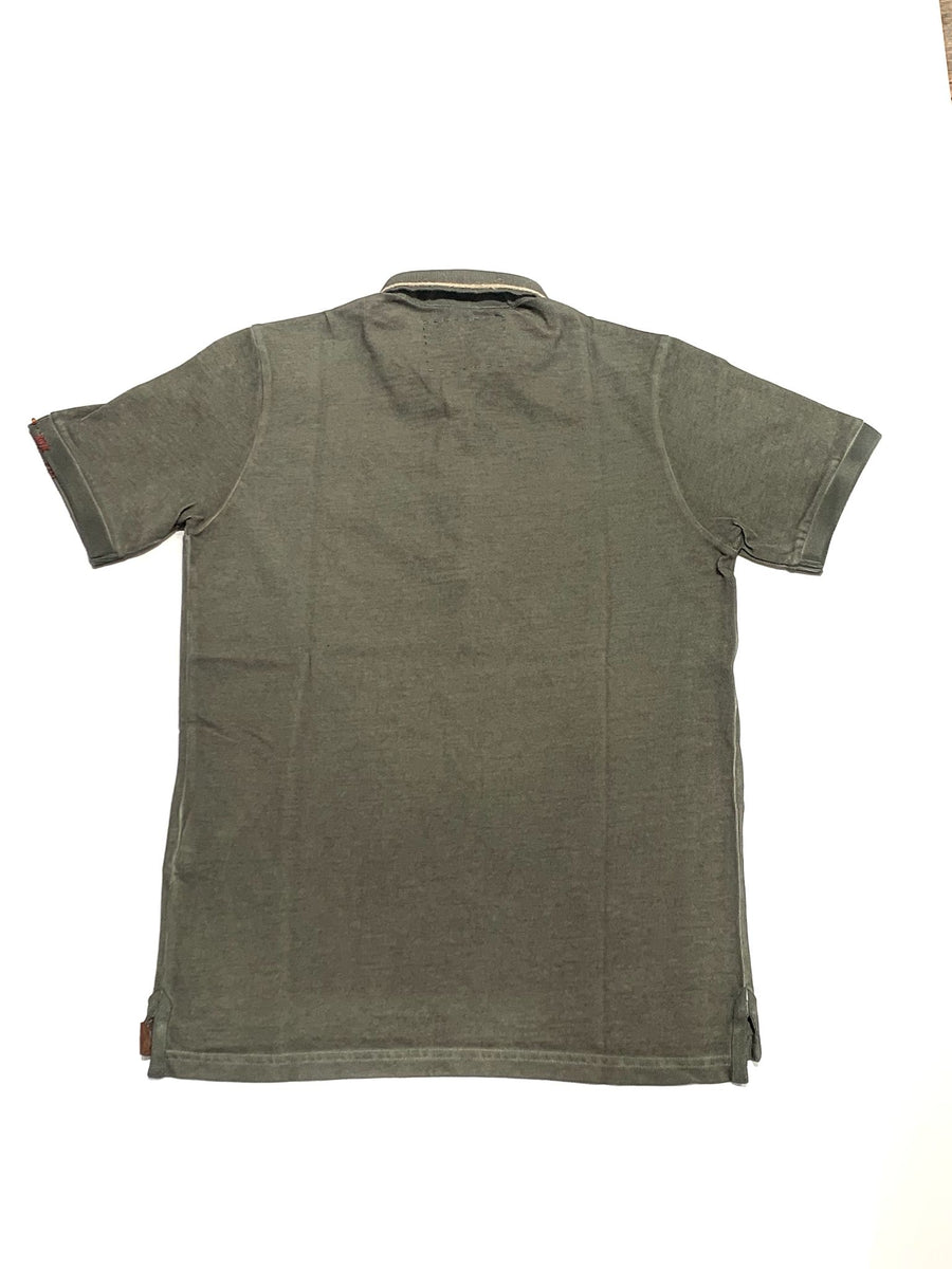 S4-RICKY383 Polo Ricamata Militare Man