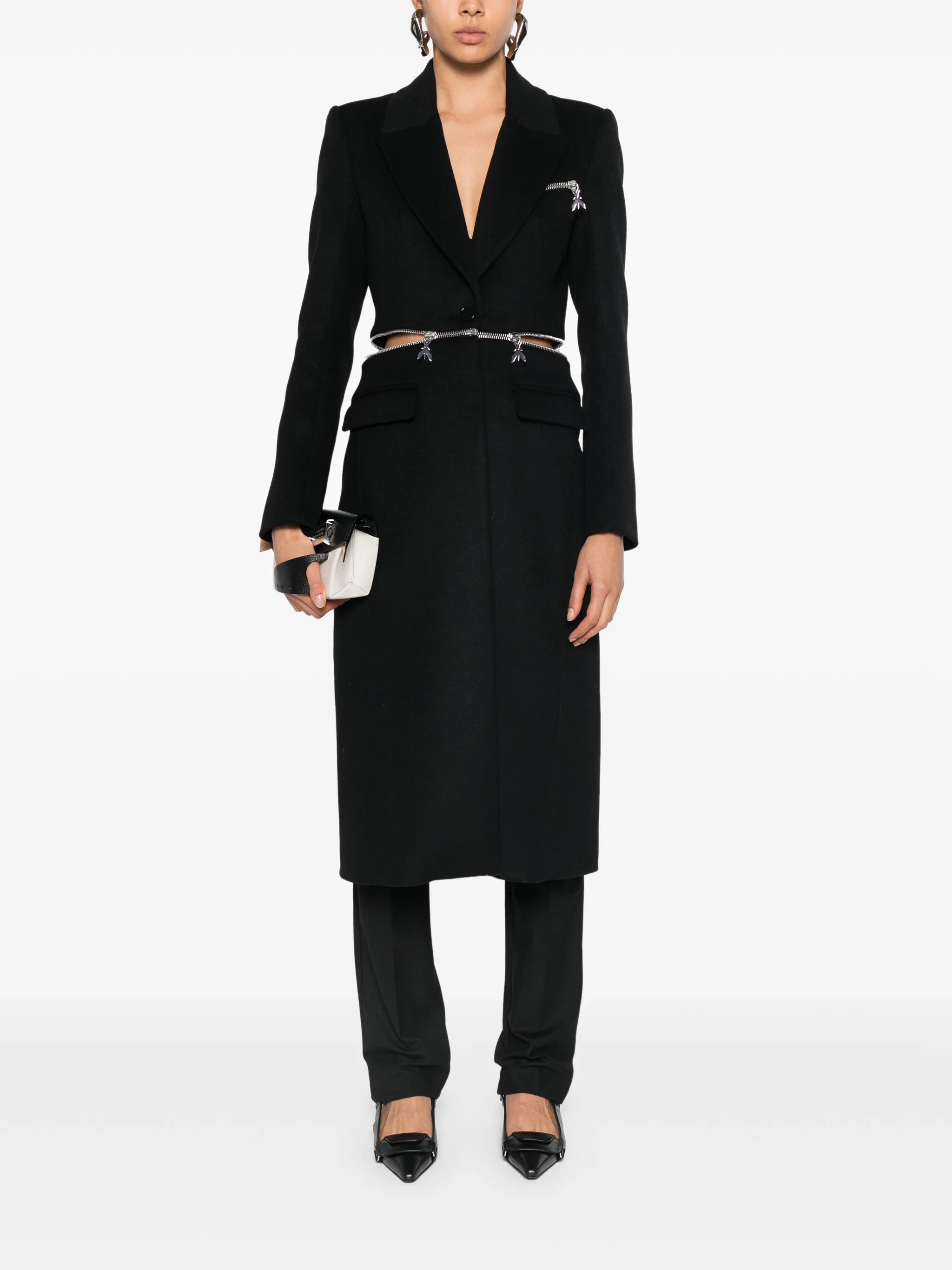 W4-2O0166 Cappotto Divisibile Nero