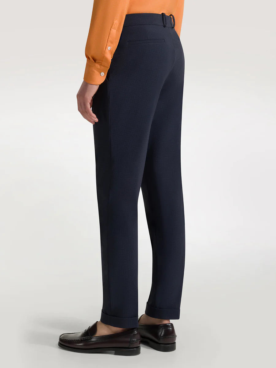 US4-318 Pantalone Micro Chino Blu61C Man