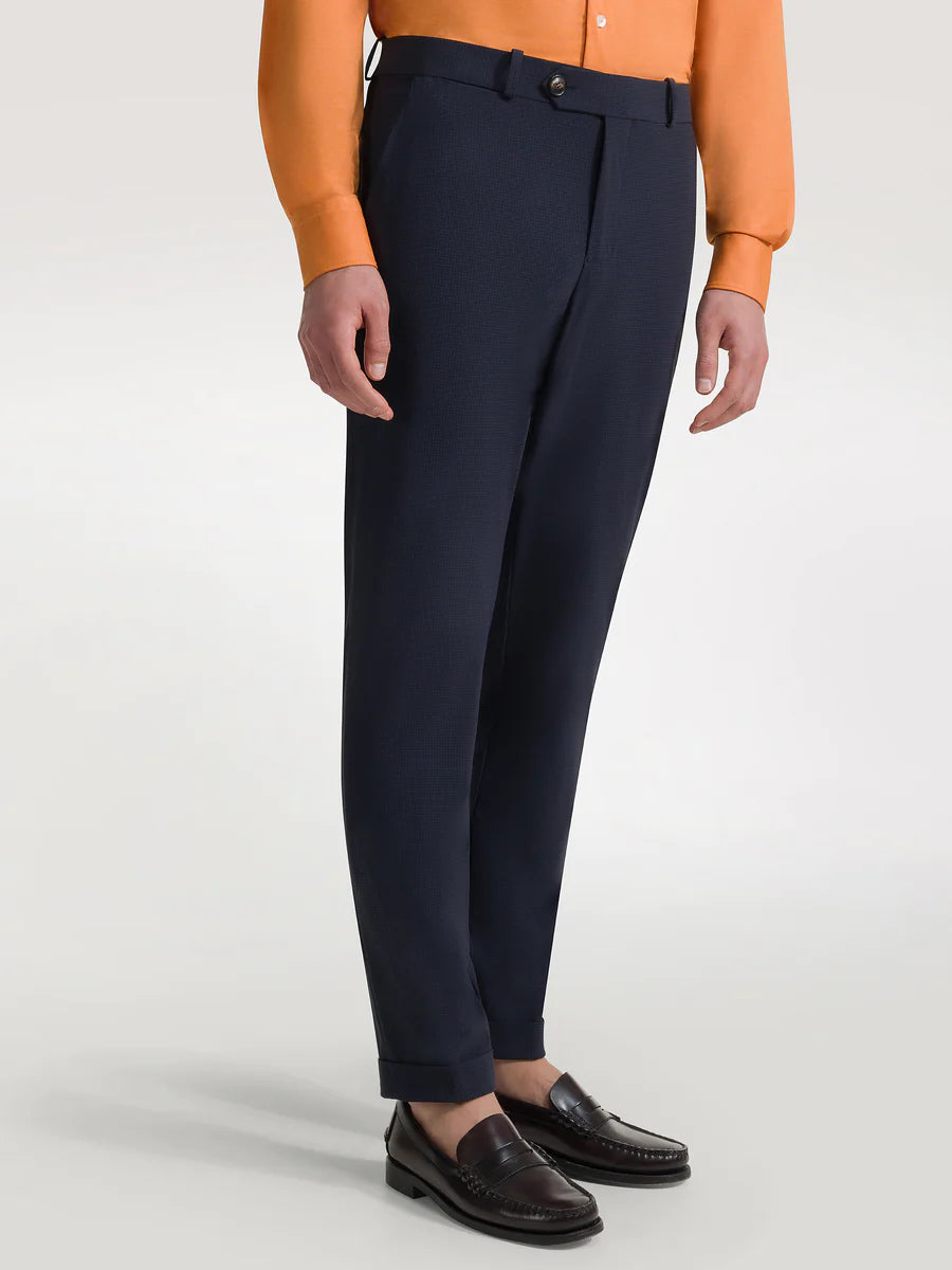 US4-318 Pantalone Micro Chino Blu61C Man