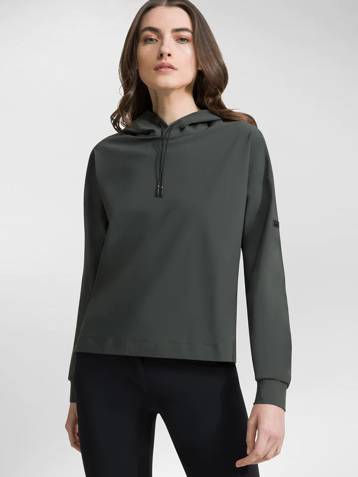 DS4-650 Summer Hood Fleece Verde Salvia Woman