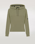 DS4-650 Summer Hood Fleece Verde Salvia Woman