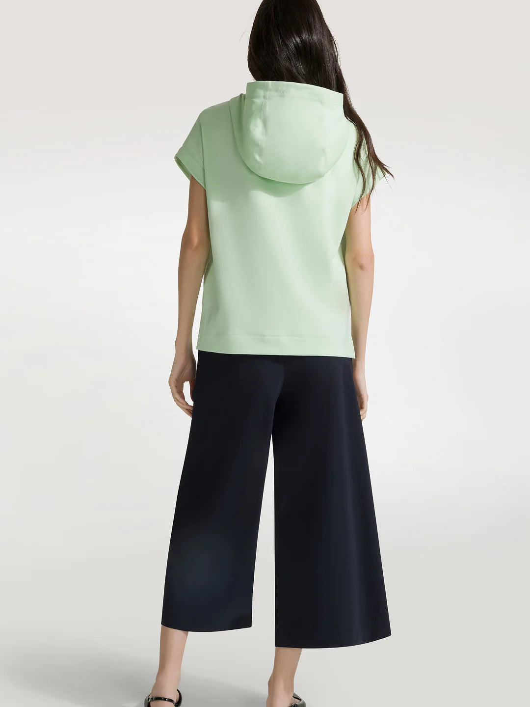 DS4-658 Duran Hood Fleece Latte Menta Woman