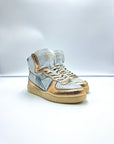 DS3-MI Basket MID Used Bianco-Beige Gold Woman