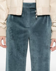 WD4-3180 Pantalone in Velour Mineral