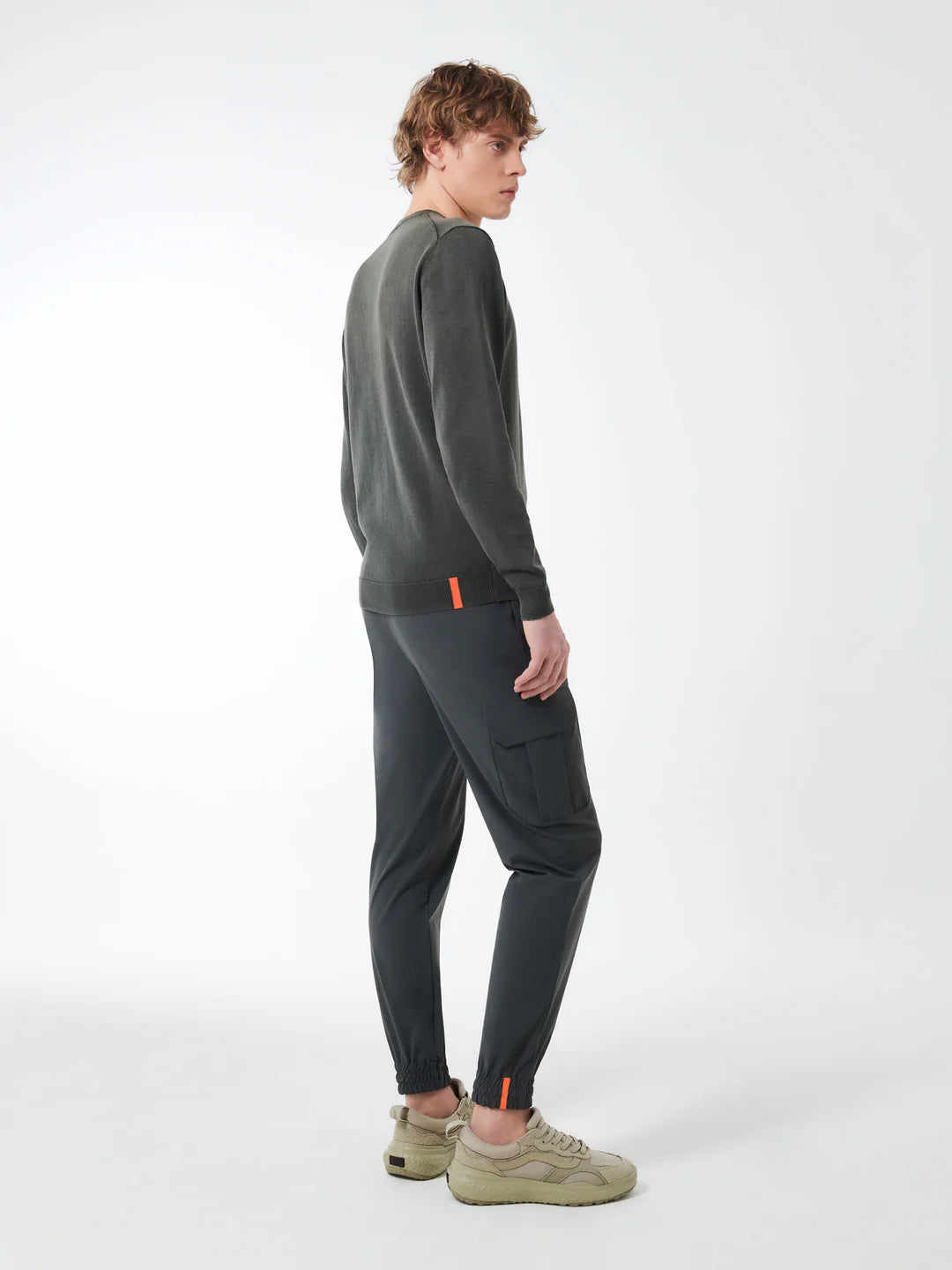 US5-103 Techno Wash Round 16 Knit Ultramarine Blue Man