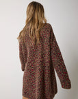 W5-13001 Abito in Filato Alpaca Stampa Animalier