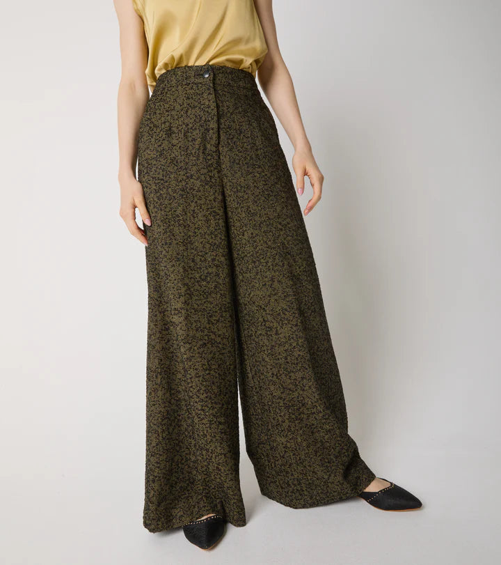 W5-25013 Pantalone Con Pinces Nero Evo
