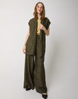 W5-35012 Gilet in Tessuto Lungo Nero Evo