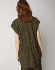 W5-35012 Gilet in Tessuto Lungo Nero Evo