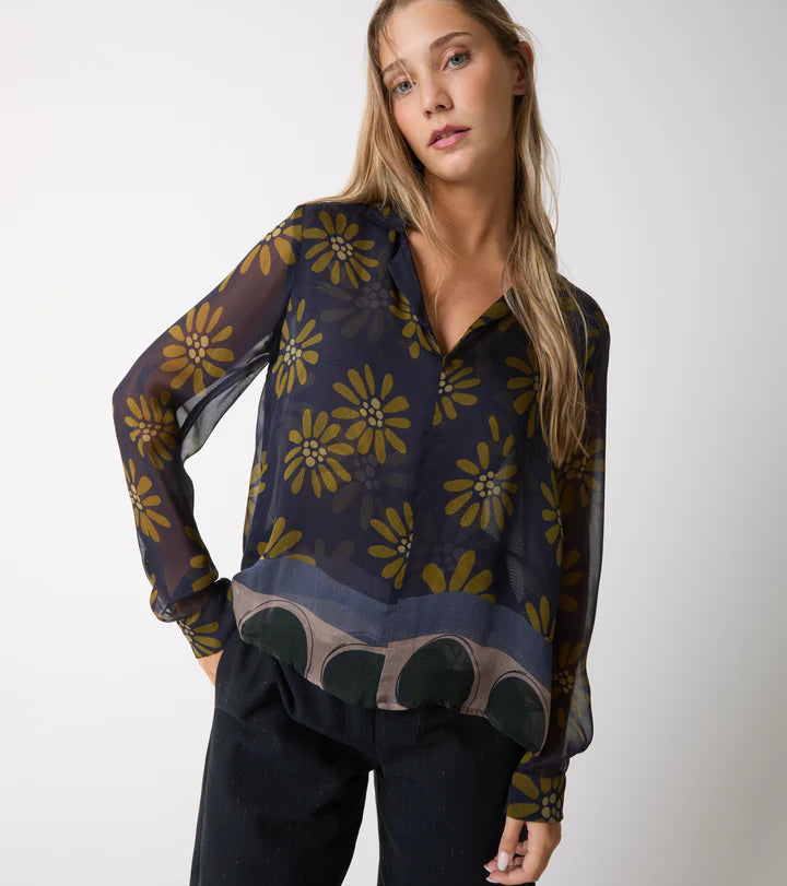 W5-45029 Blusa Seta Stampata