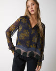 W5-45029 Blusa Seta Stampata