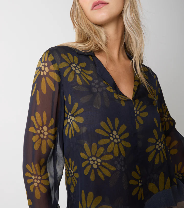 W5-45029 Blusa Seta Stampata