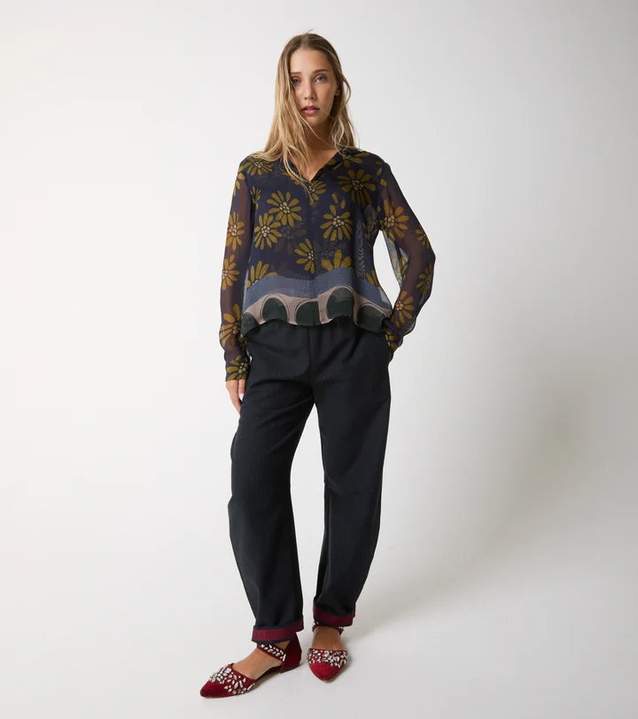 W5-45029 Blusa Seta Stampata