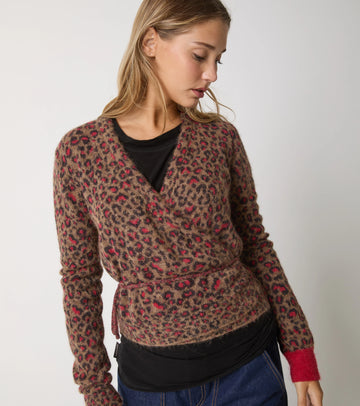 W5-53004 Cardigan in Filato Alpaca Animalier