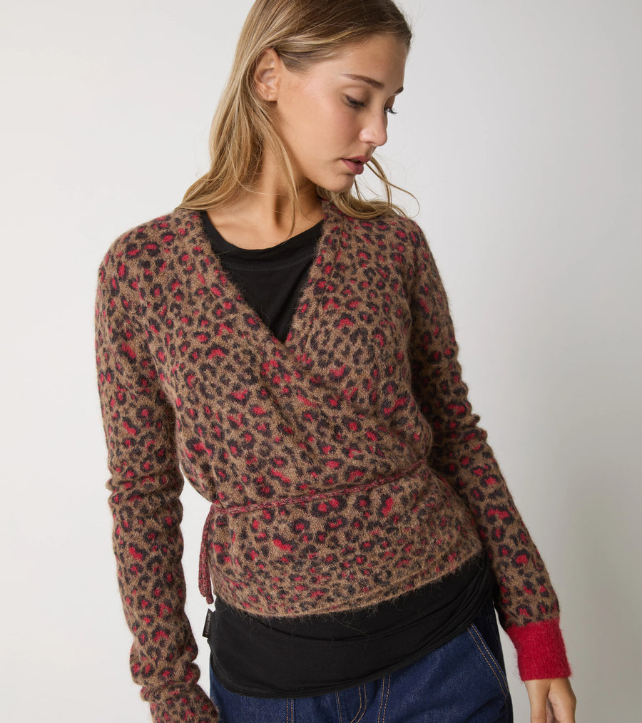 W5-53004 Cardigan in Filato Alpaca Animalier